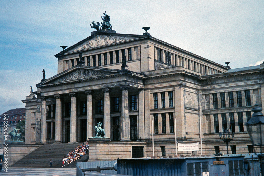 Historical Picture of the Concert House Berlin at the Gendarmenmarkt in Berlin, Germany from 1991