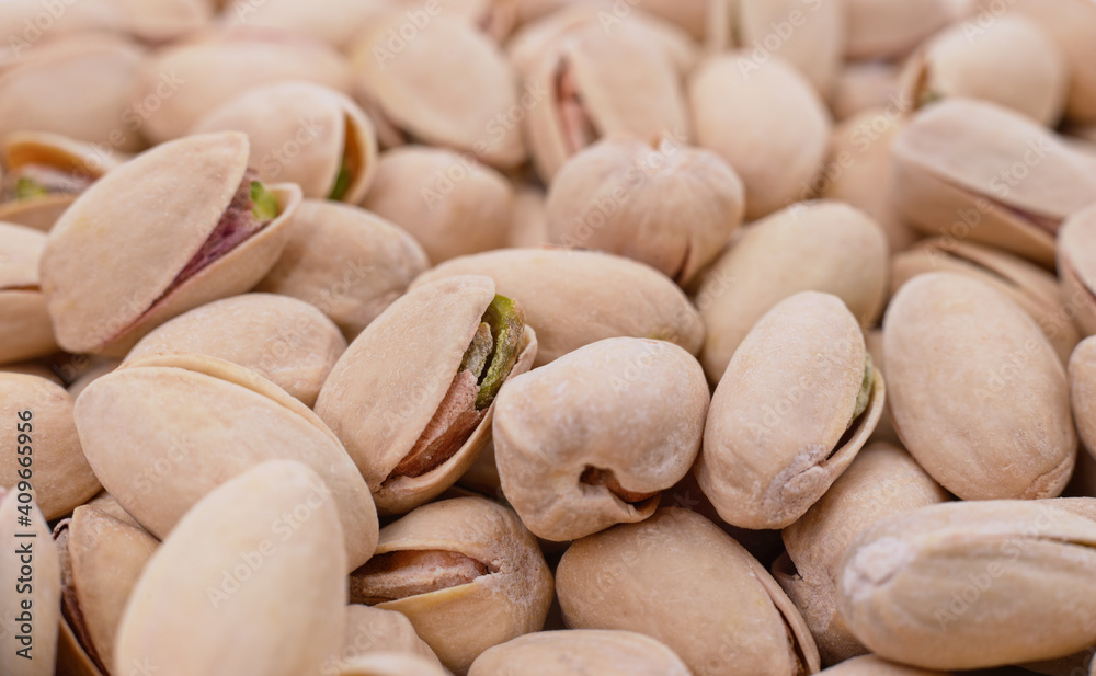 Bunch of pistachios in the shell. Bunch of pistachios in the shell.