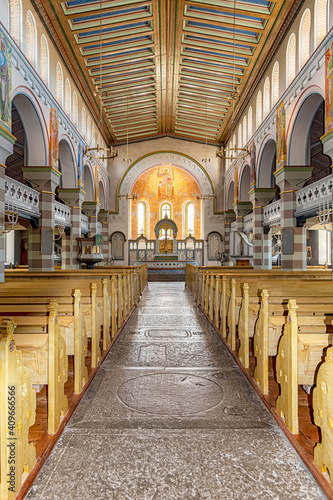 Brakne Hoby Church Interior Aisle