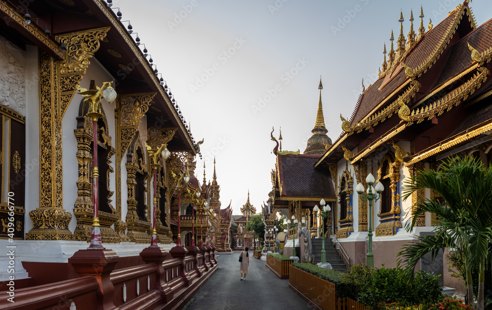Buddhist Temple in Chiang Mai, Thailand Buddhist Temple in Chiang Mai, Thailand