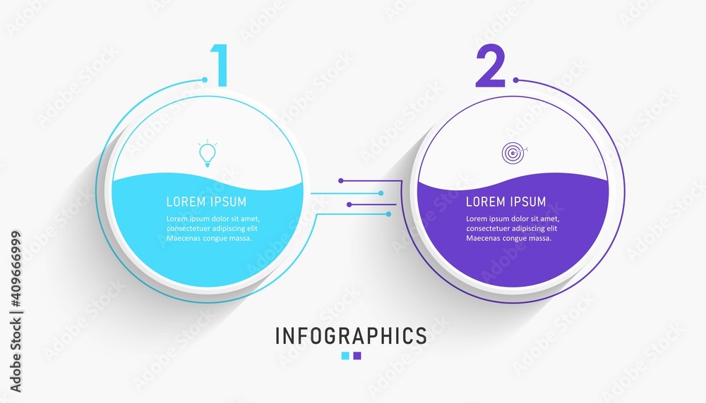 Vector Infographic label design template with icons and 2 options or steps. Can be used for process diagram, presentations, workflow layout, banner, flow chart, info graph. Vector Infographic label design template with icons and 2 options or steps. Can be used for process diagram, presentations, workflow layout, banner, flow chart, info graph.