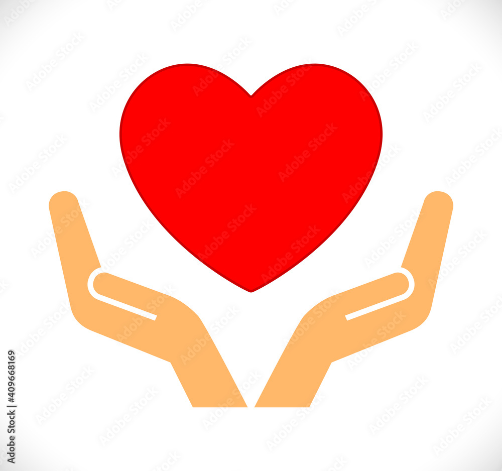 hands with heart hands with heart