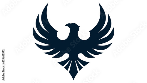 Bird logo isolated on white background