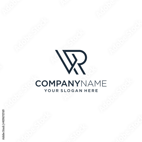 Free Download WR Initial Logo Design, RW Abstract. Clean, Simple, Luxurious and Professional. Suitable For Business Consulting, Photography, Architecture, Real Estate Brokerage, Construction Etc. - GFXLoad
