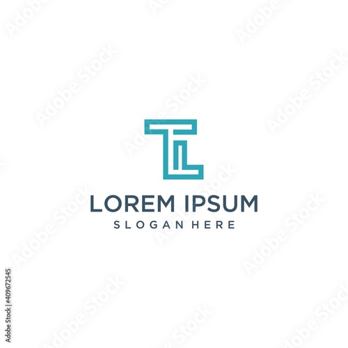 Tl logo modern letter monogram vector logo © muhammad