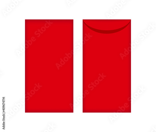 Free Download Red packet mock-up, Red envelope for New year China template, Chinese red envelope - GFXLoad