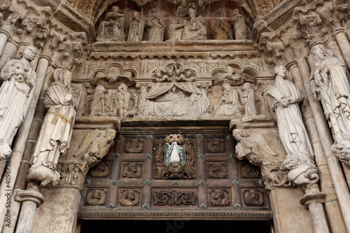 Royal portico of Tui Cathedral, Spain