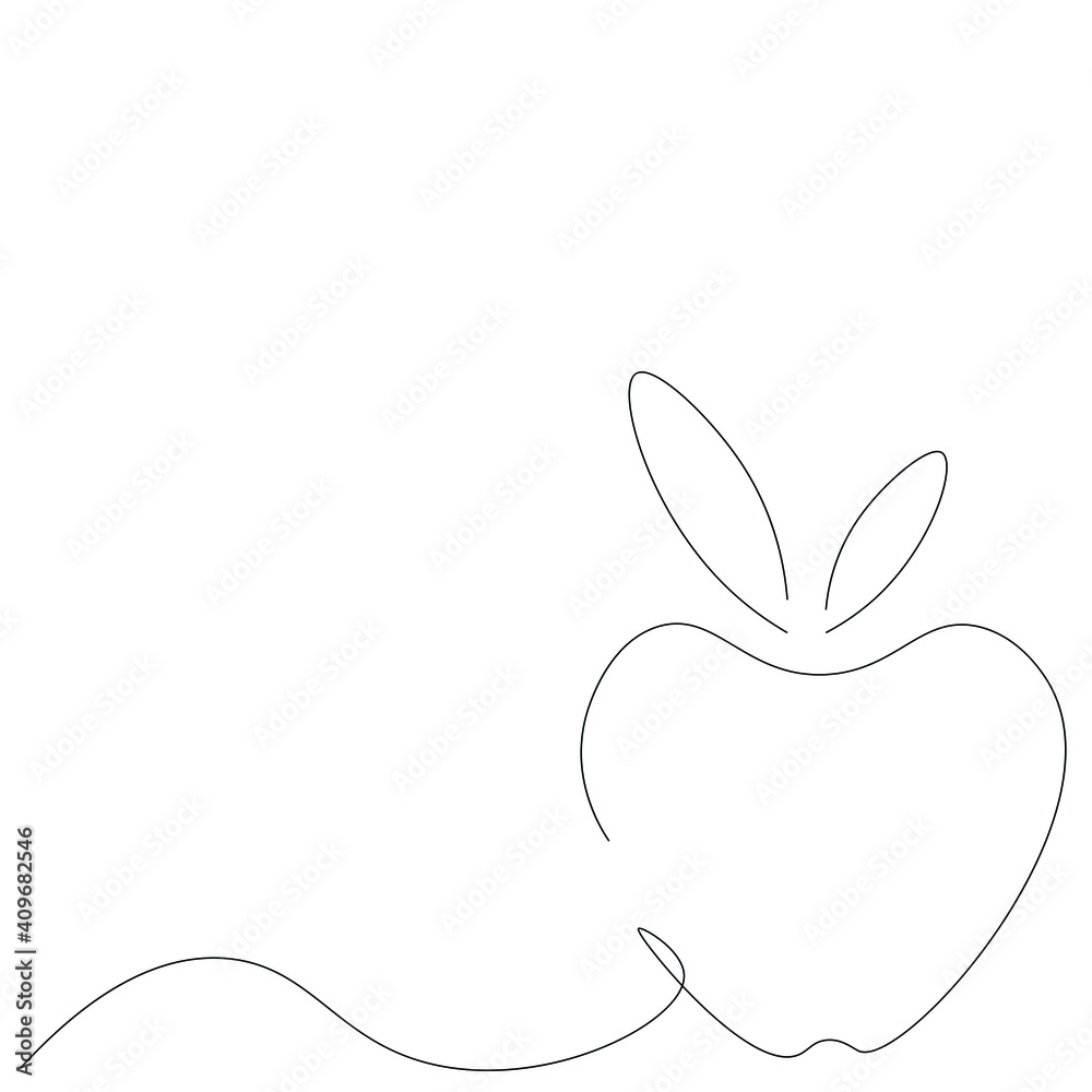 Apple fruit summer background, vector illustration Apple fruit summer background, vector illustration