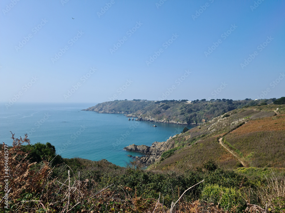 Guernsey Channel Islands, South Coast Cliffs Guernsey Channel Islands, South Coast Cliffs