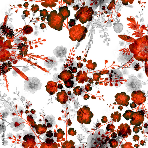 seamless abstract floral pattern