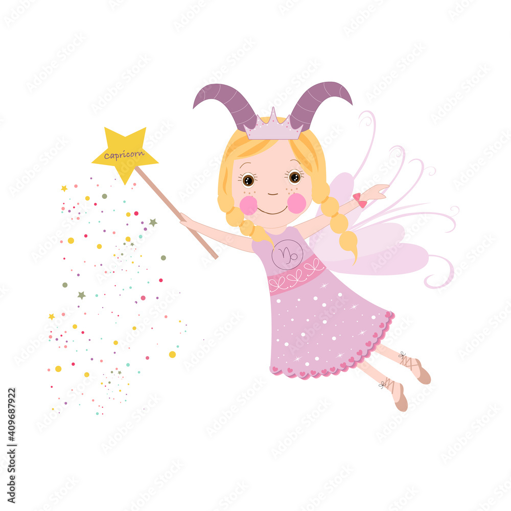 Capricorn sign astrological cute fairy tale Capricorn sign astrological cute fairy tale