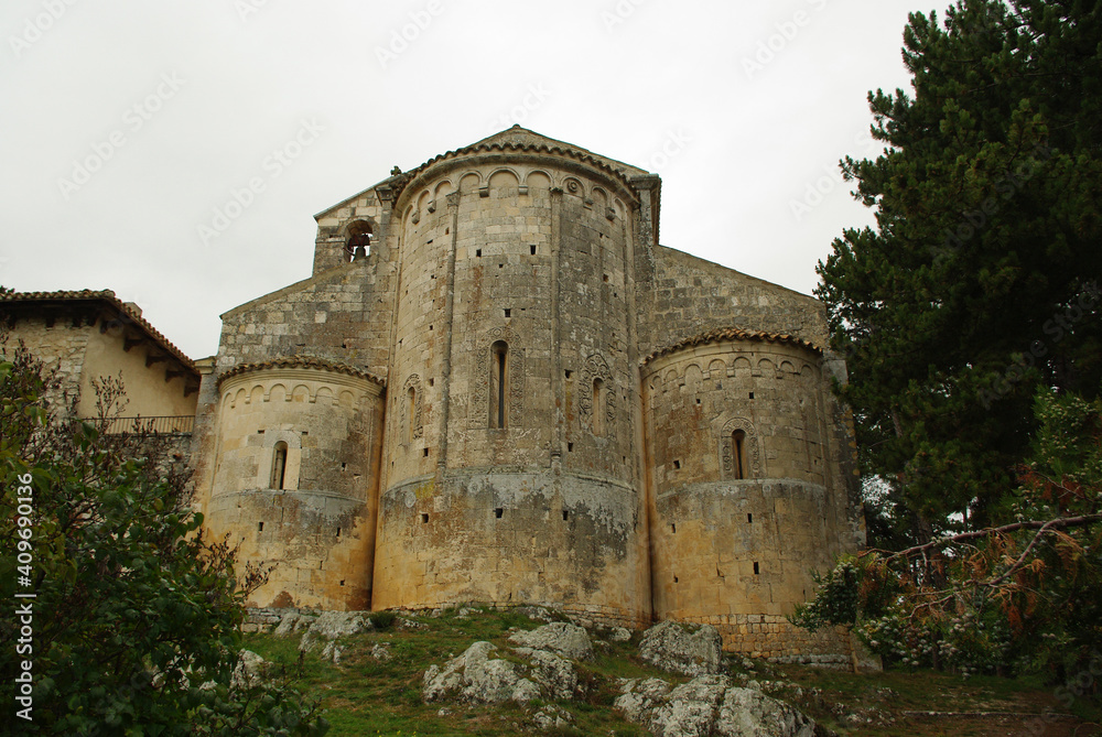 Bominaco - (AQ) Abruzzo - Church of Santa Maria Assunta, It is located in the municipality of Caporciano, in the province of L'Aquila.