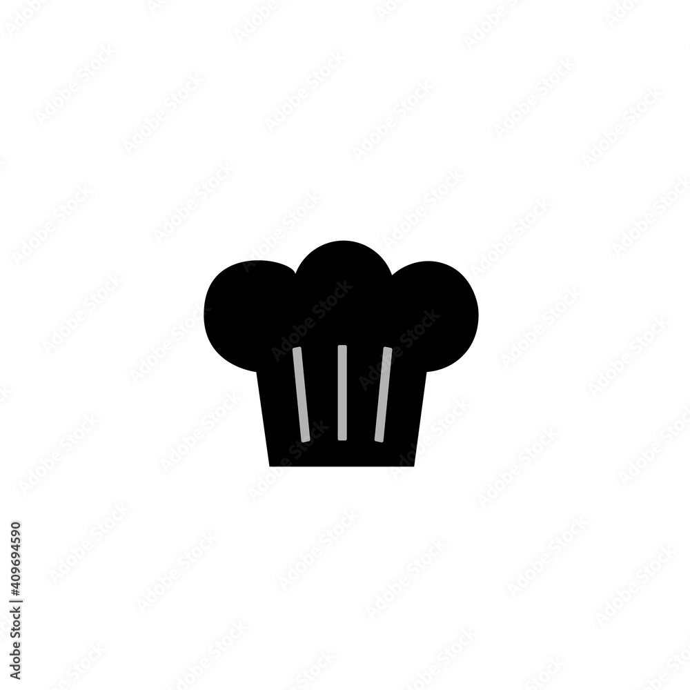 Isolated chef hat. Vector drawing. Isolated chef hat. Vector drawing.