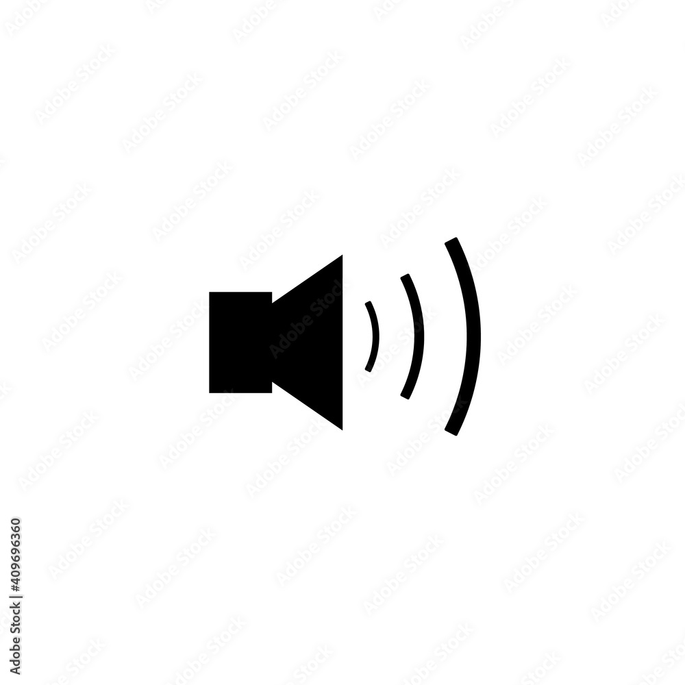 Isolated Speaker icon. Vector drawing. Isolated Speaker icon. Vector drawing.