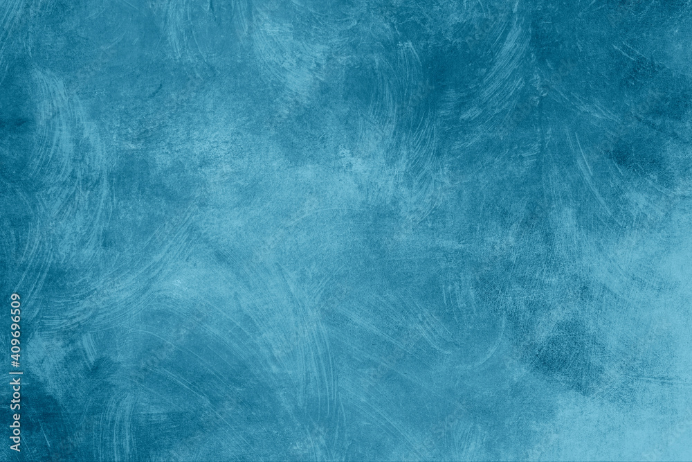 Fototapeta premium Blue grunge wall texture