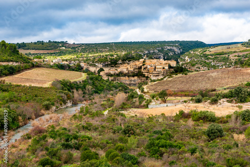 Minerve in the South of France is a beautiful city with historic links to the Cathar. The gorge was carved by the river Cesse and the Brian