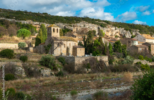 Minerve in the South of France is a beautiful city with historic links to the Cathar. The gorge was carved by the river Cesse and the Brian