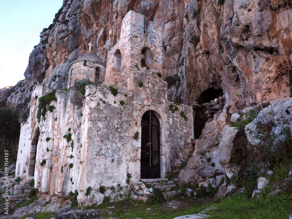 Old chapel in Mani, Greece