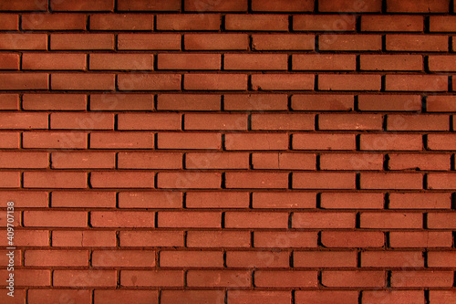 Red brick wall, brick pattern, red brick background