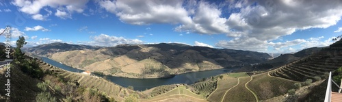 Douro Valley River and Vineyards view