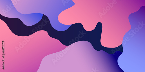 Gradient Fluid Abstract Background. Liquid colorful Forms. Template for design, poster, wallpaper