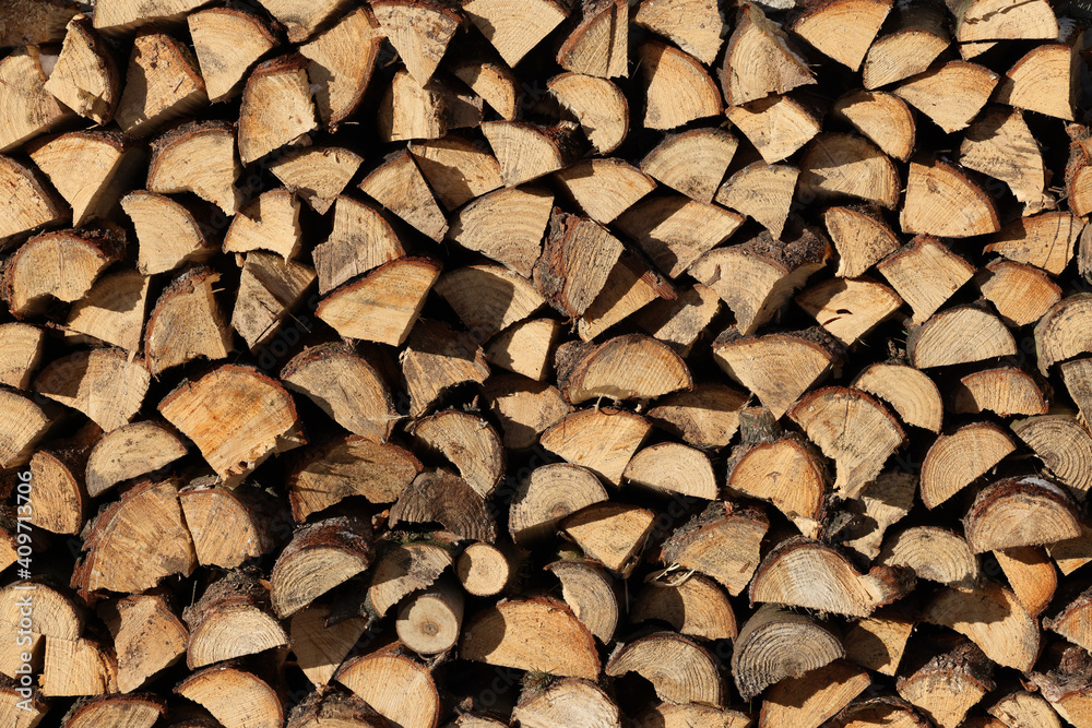 stack of firewood prepared for winter stack of firewood prepared for winter