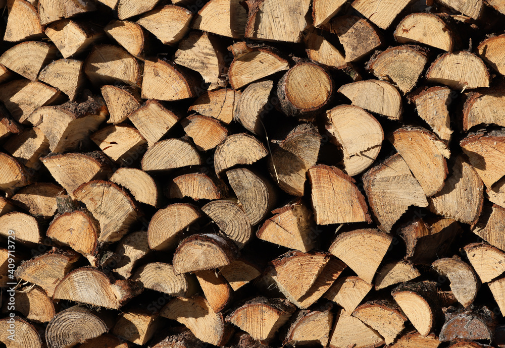 stack of firewood prepared for winter stack of firewood prepared for winter