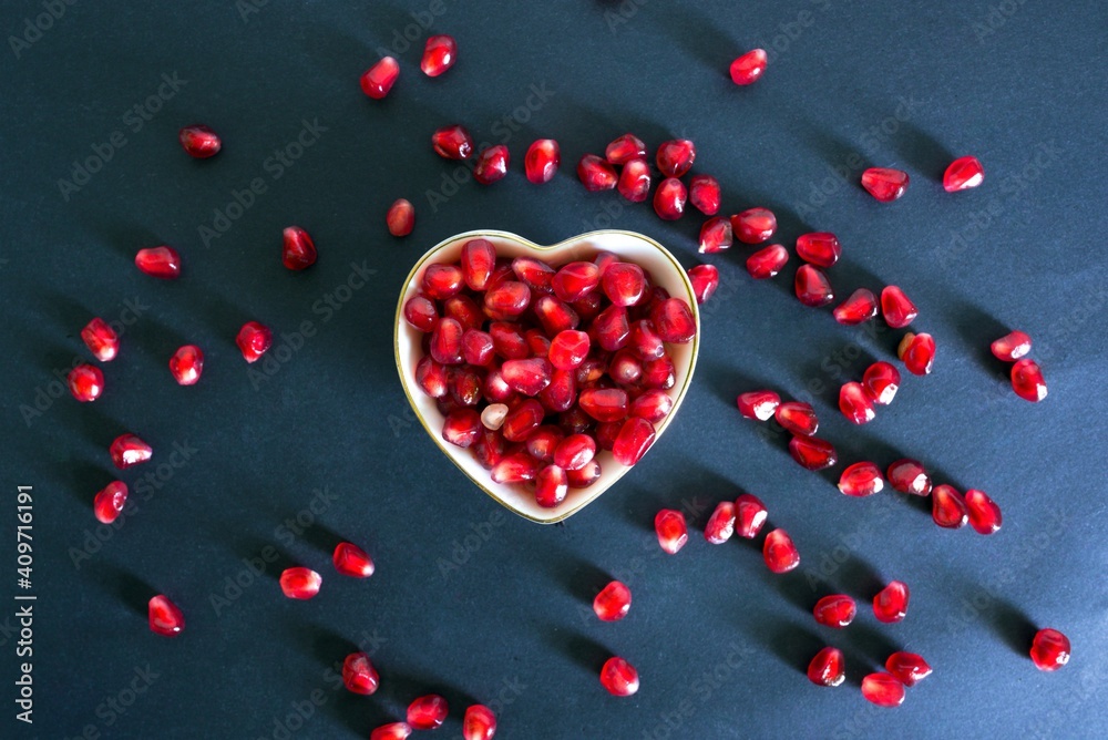 red pomegranate seeds