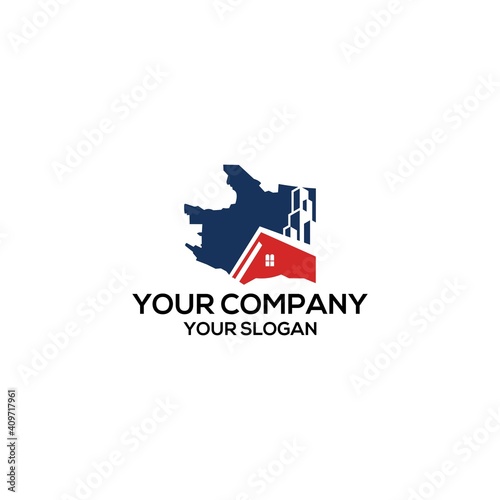 Vancouver Real Estate Logo Design Vector