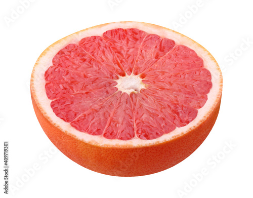pink grapefruit isolated on a white background