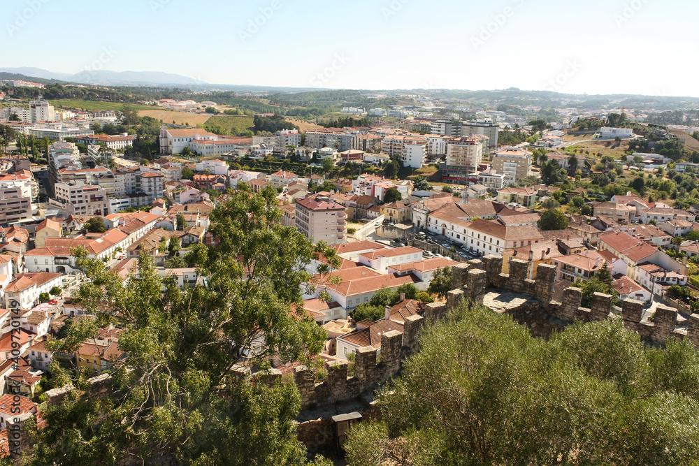 View of the old town, Castle of Leiria, Portugal