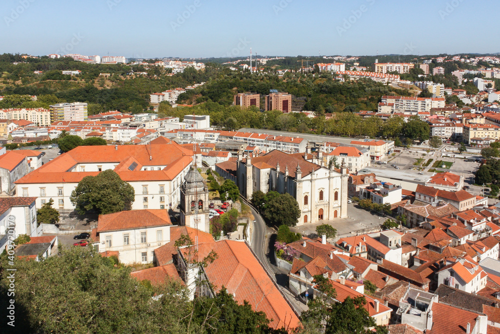 View of the old town, Leiria, Portugal