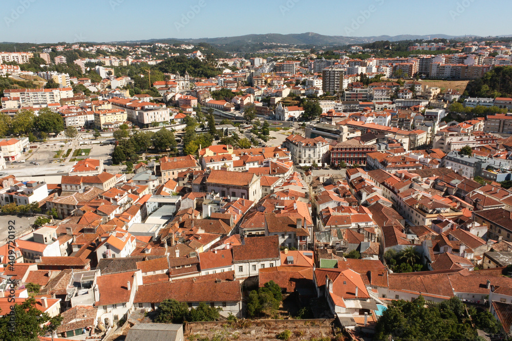 View of the old town, Leiria, Portugal
