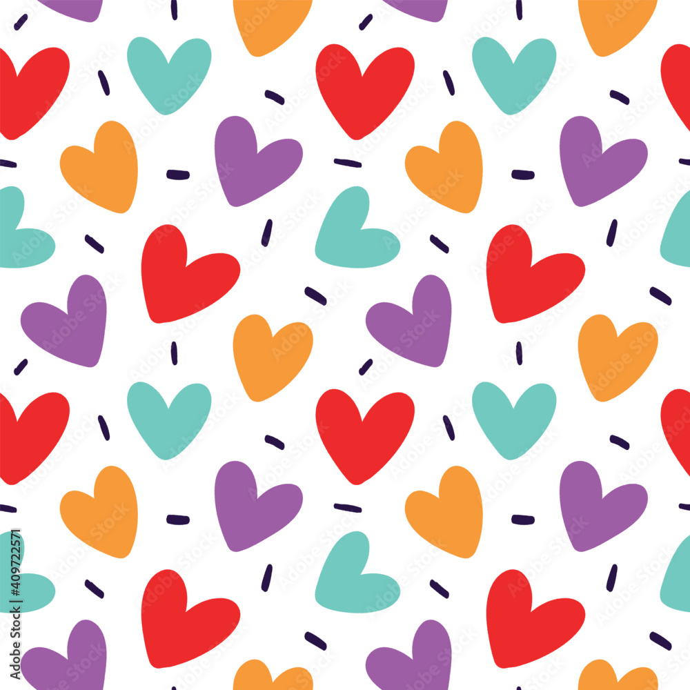 Colorful love pattern