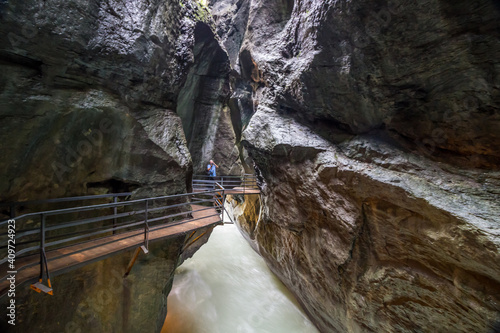 Aare Gorge in Berner Oberland in Switzerland