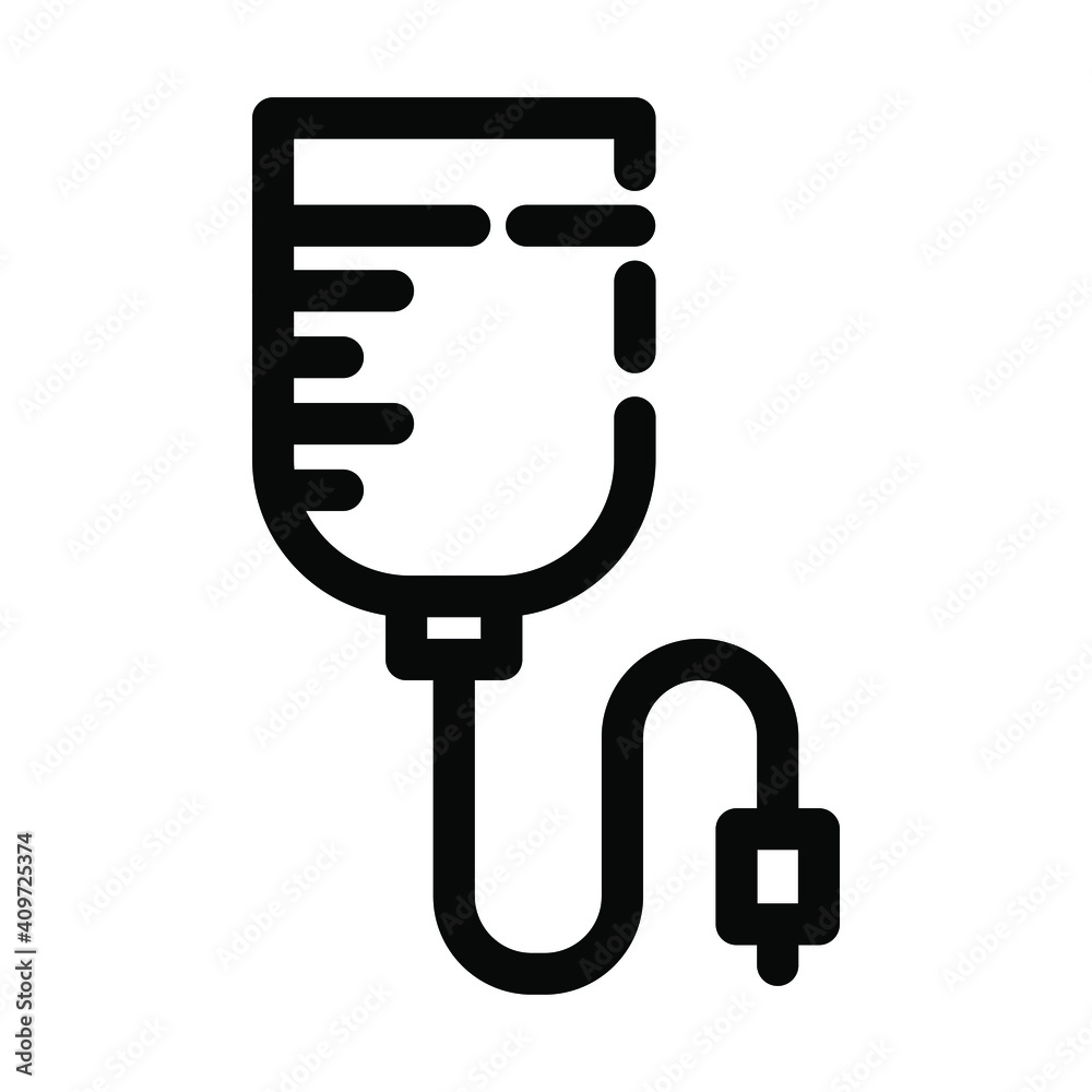 Infusion. Medical, medic, healthcare and website related outline icon on a white background. With cuts, cutouts EPS Vector Infusion. Medical, medic, healthcare and website related outline icon on a white background. With cuts, cutouts EPS Vector