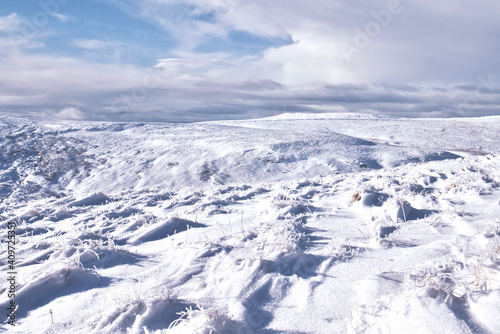 winter mountain landscape on a sunny day in Scotland © Jitka