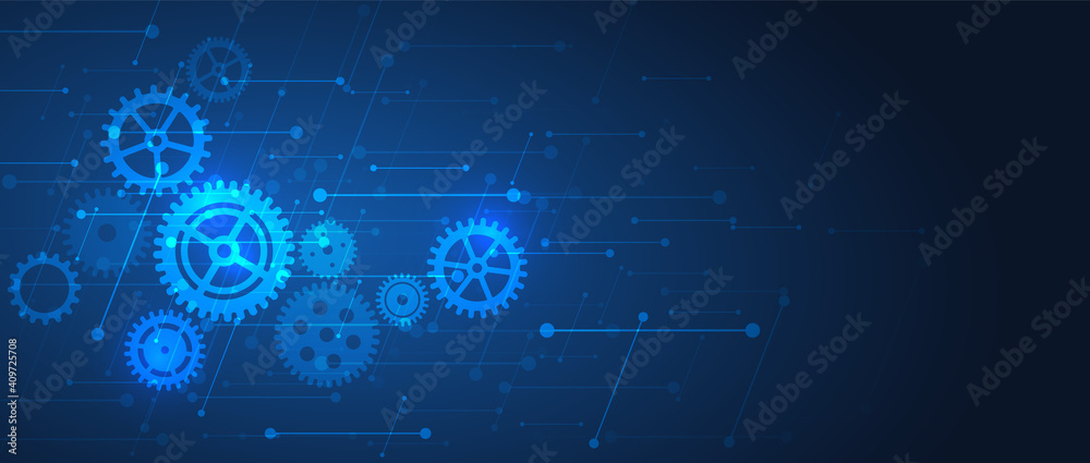 Fototapeta premium Abstract technology background