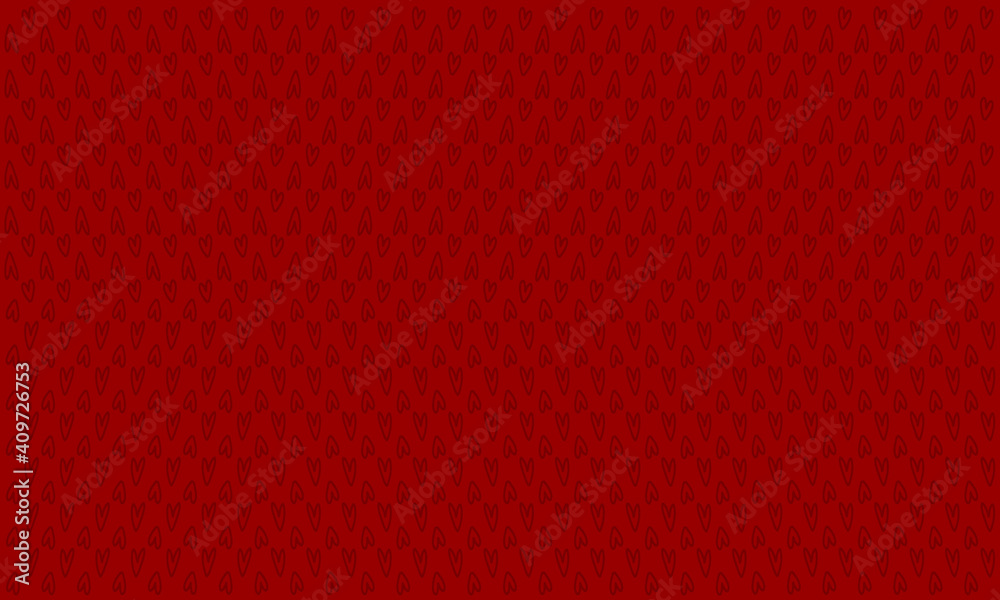 red pattern of drawn hearts. red pattern of drawn hearts.