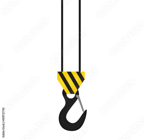 Container hook isolated. vector illustration