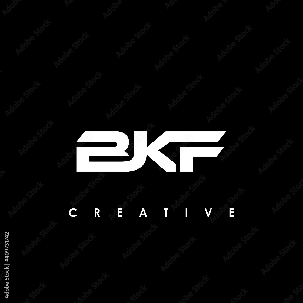BKF Letter Initial Logo Design Template Vector Illustration BKF Letter Initial Logo Design Template Vector Illustration