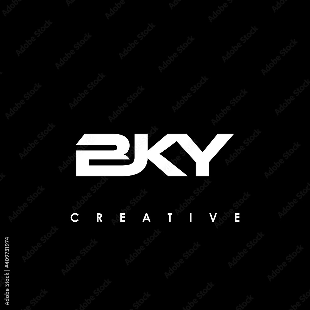 BKY Letter Initial Logo Design Template Vector Illustration