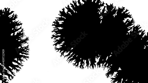 Wallpaper Mural Abstract Ink Drops on Wet Paper Torontodigital.ca