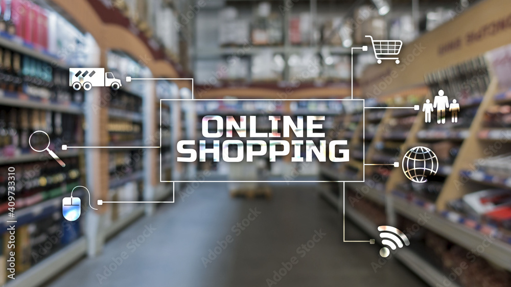 Online Shopping Concept of buying digital online. Online Shopping Concept of buying digital online.