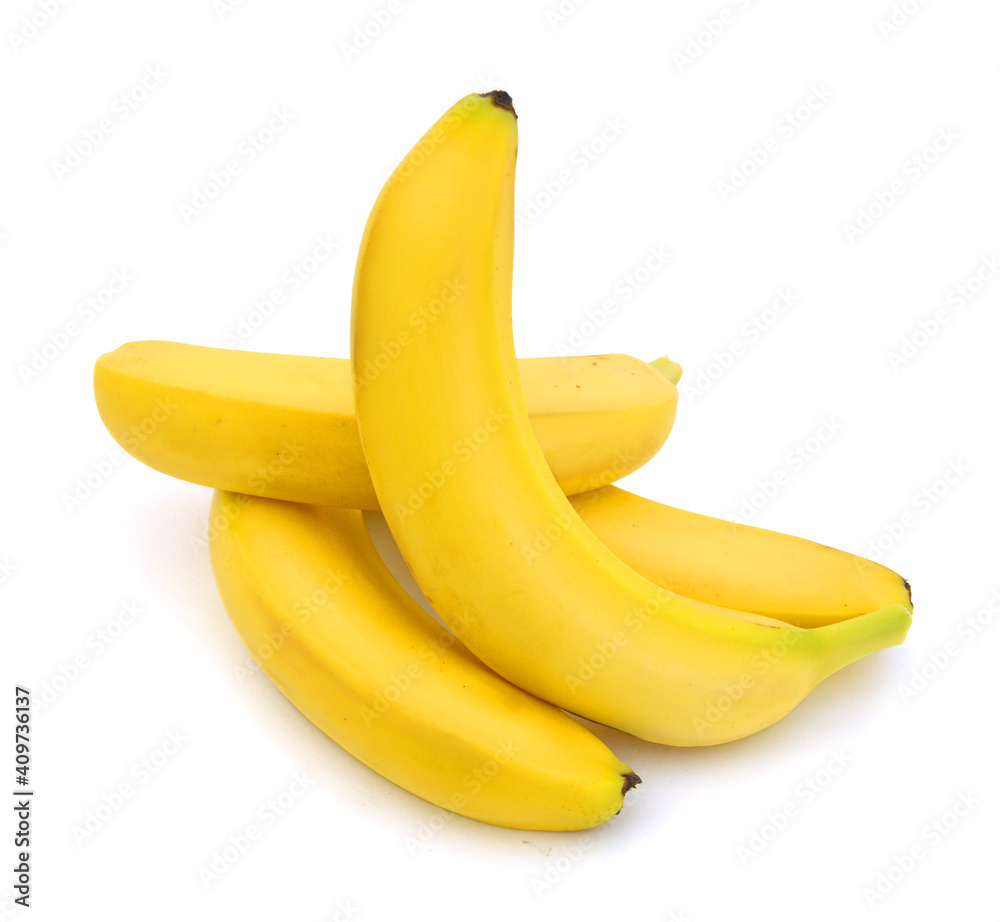 fresh bananas on white background fresh bananas on white background