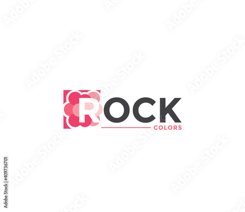 ROCK Colors Company Business Modern Name Concept