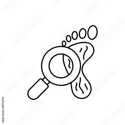 crime vector outline icon style illustration. EPS 10 file 
