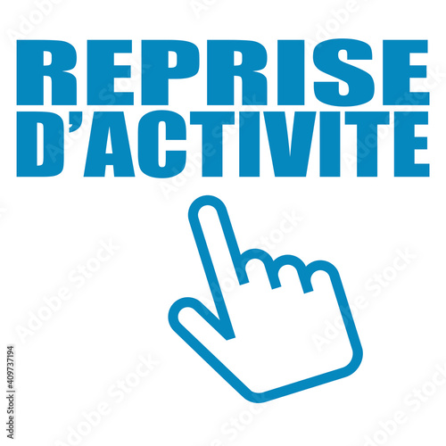 Logo reprise d'activité.