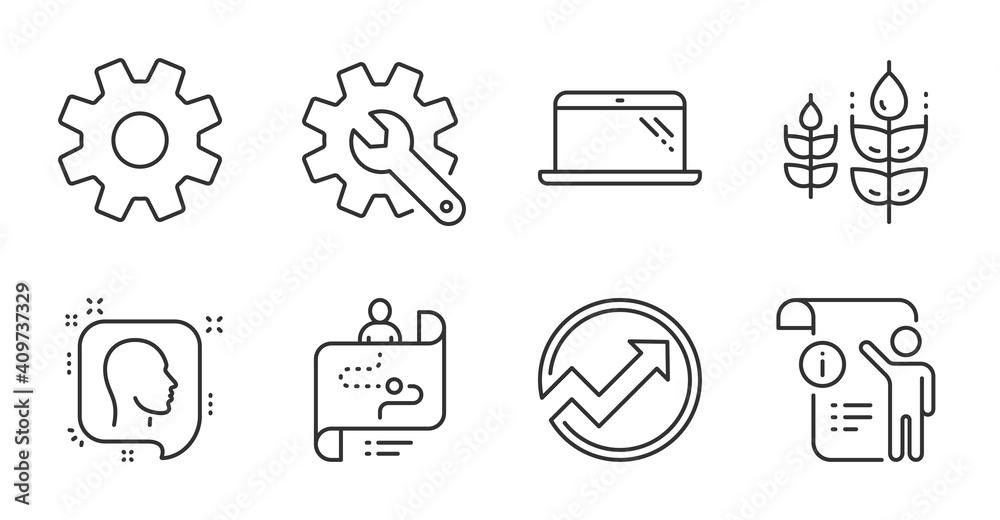 Manual doc, Laptop and Customisation line icons set. Service, Head and Journey path signs. Audit, Gluten free symbols. Project info, Computer, Settings. Science set. Quality line icons. Vector Manual doc, Laptop and Customisation line icons set. Service, Head and Journey path signs. Audit, Gluten free symbols. Project info, Computer, Settings. Science set. Quality line icons. Vector