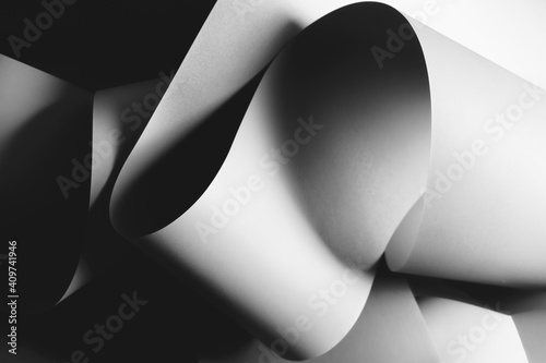 Fototapeta Naklejka Na Ścianę i Meble -  Abstract concept architectural, dark background